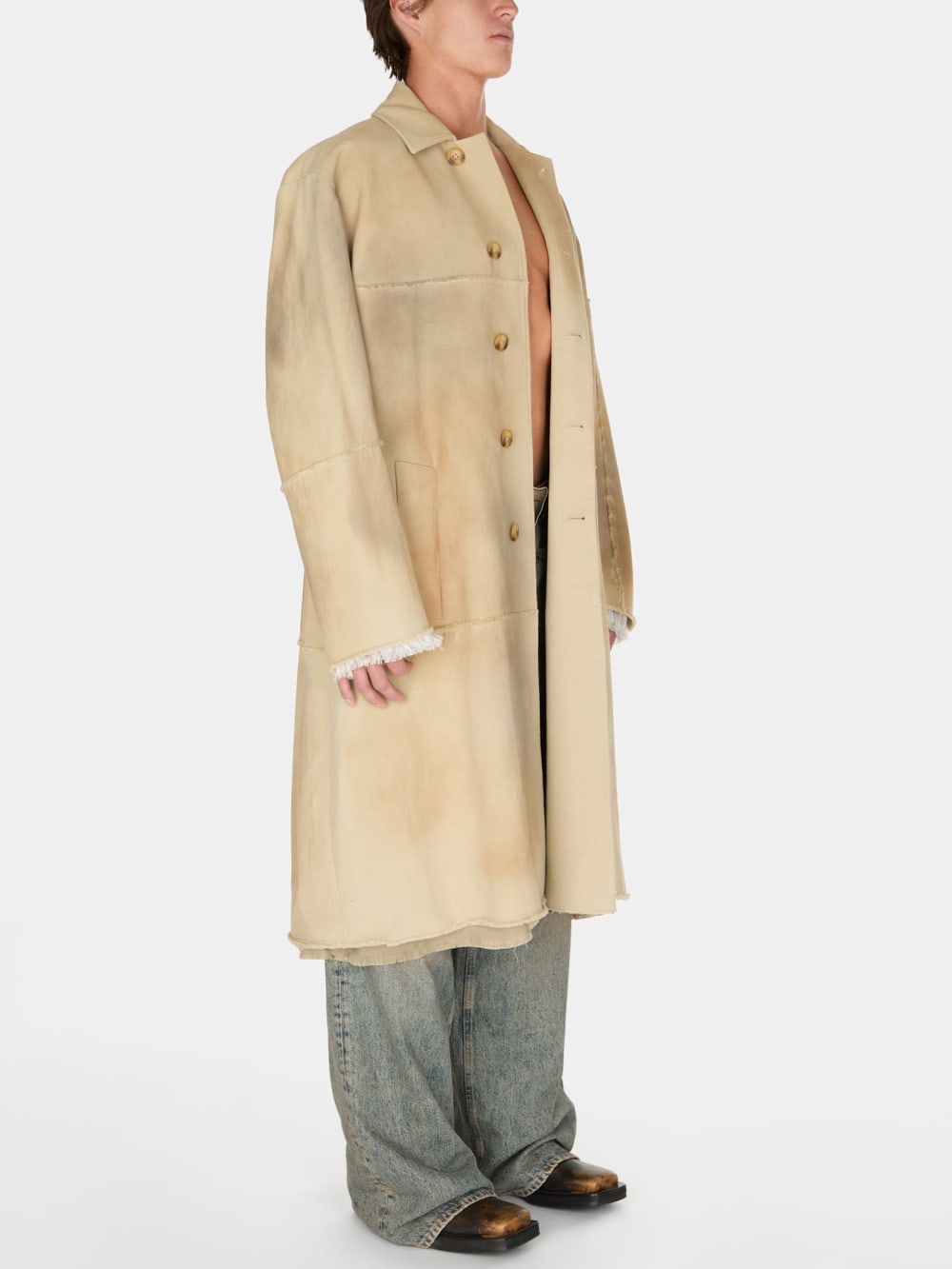 paneled trench coat - Guess