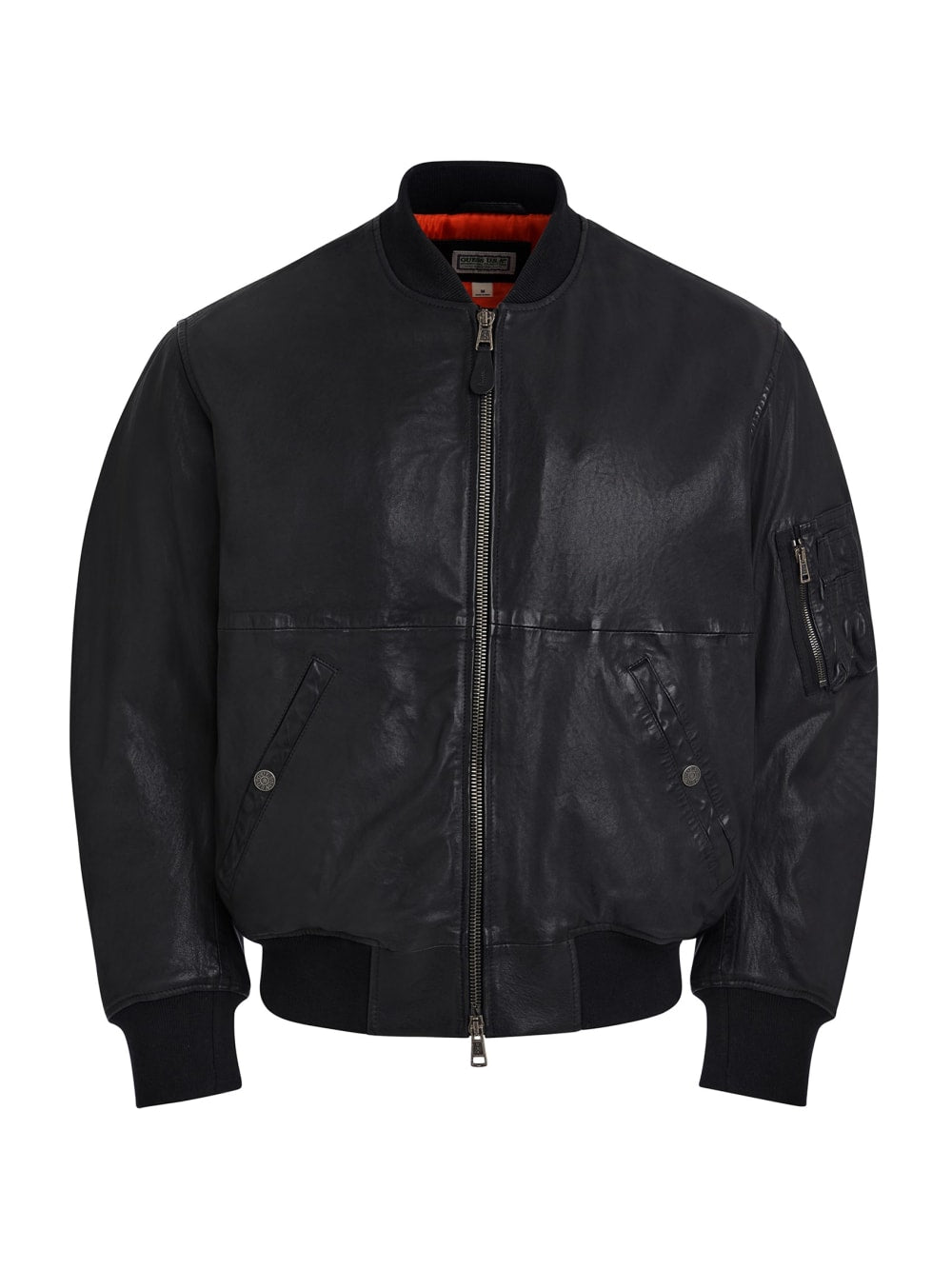 cropped leather flight jacket - Guess