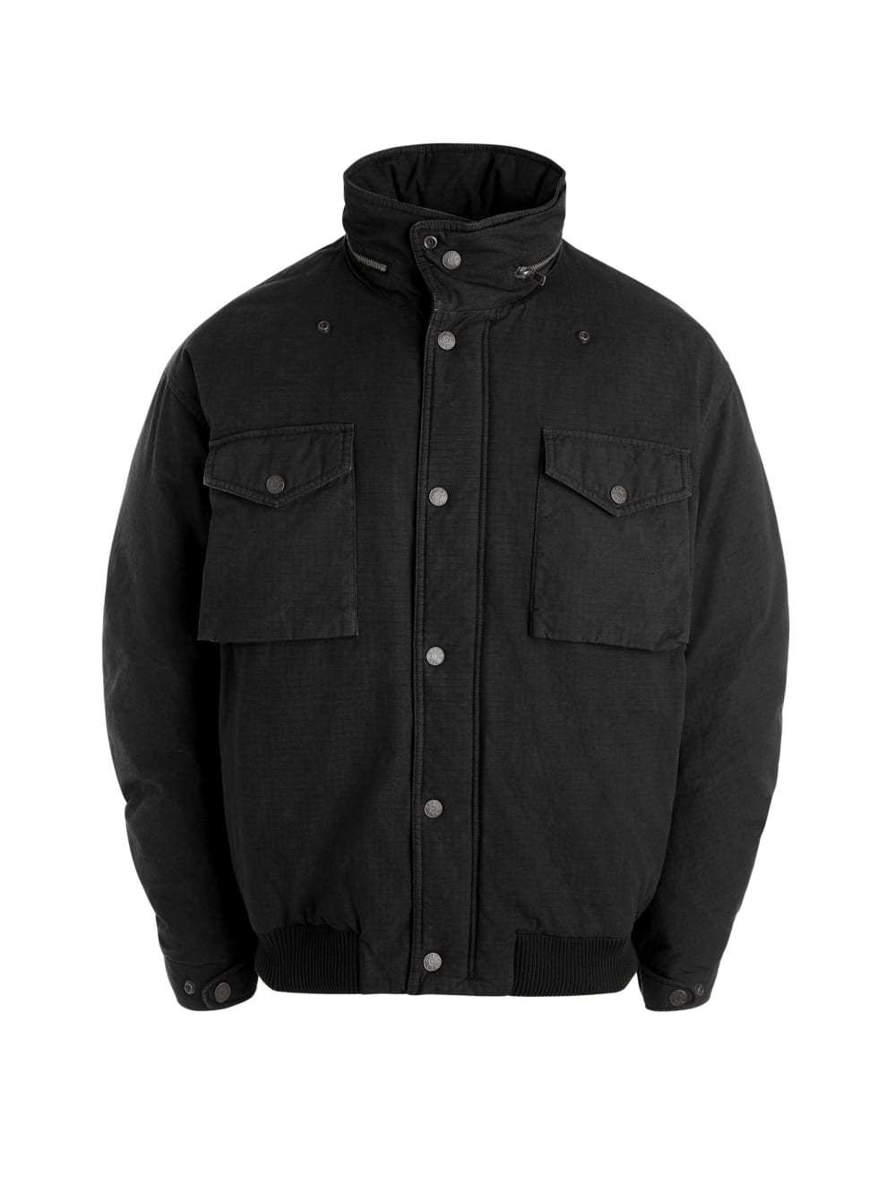 cotton ripstop parka jacket - Guess