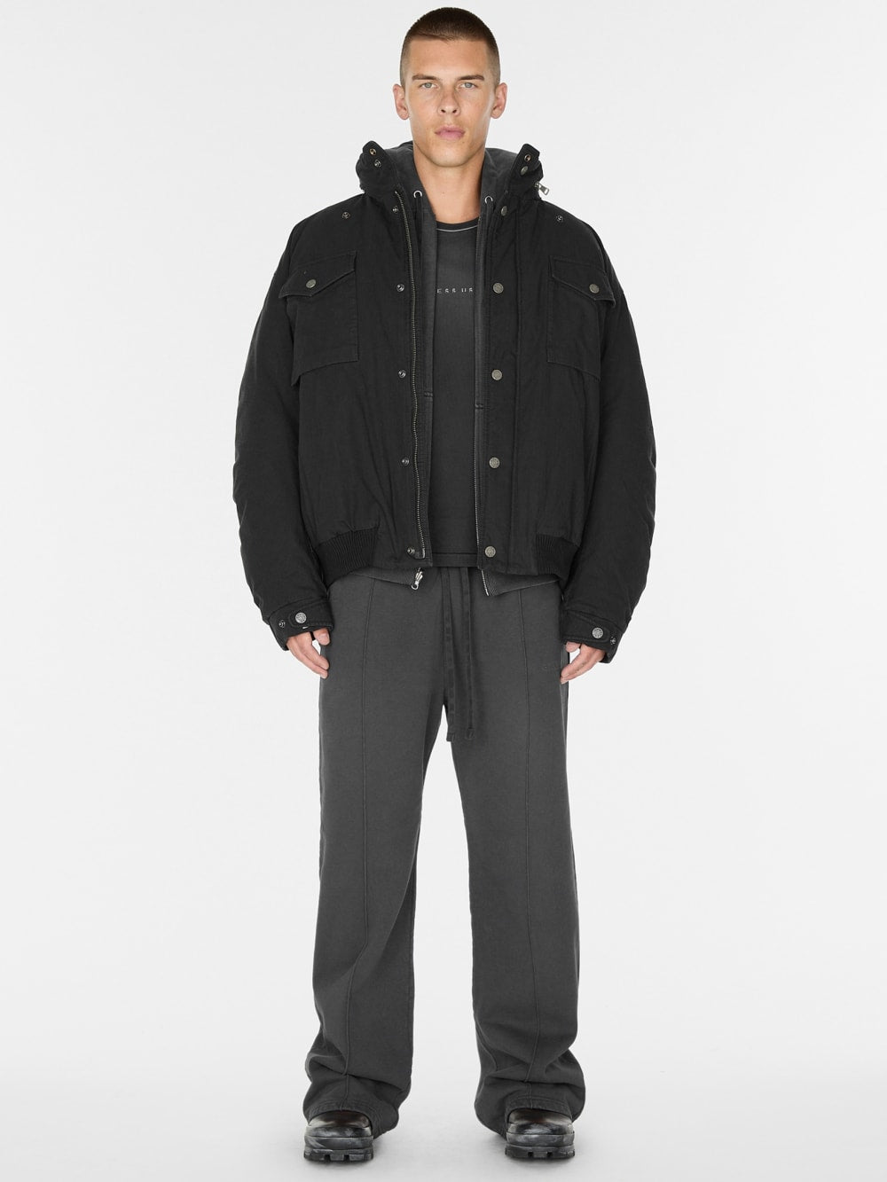 cotton ripstop parka jacket - Guess