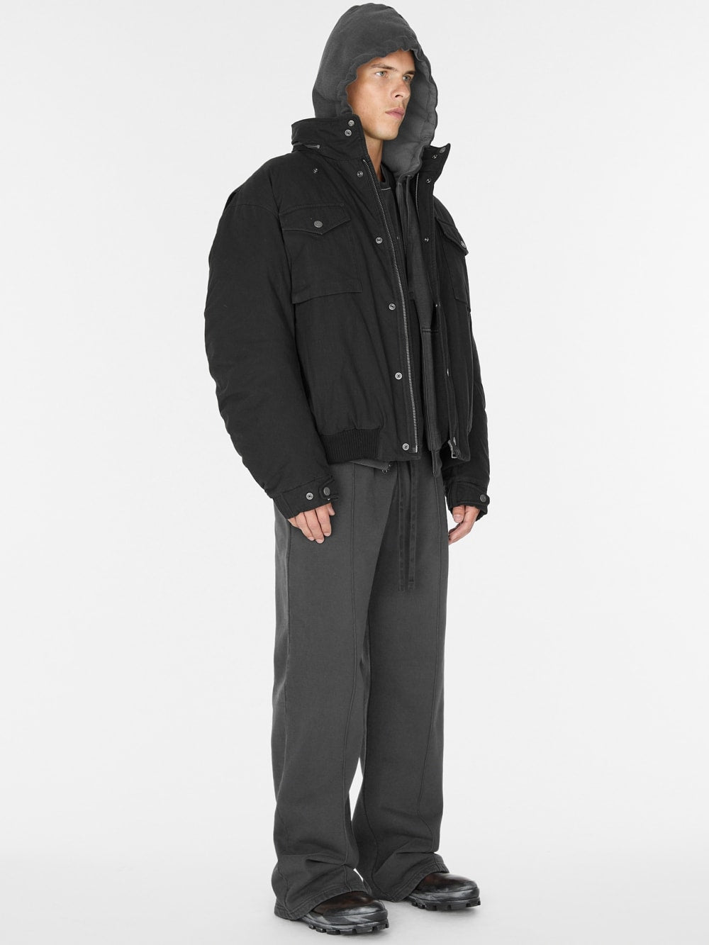 cotton ripstop parka jacket - Guess
