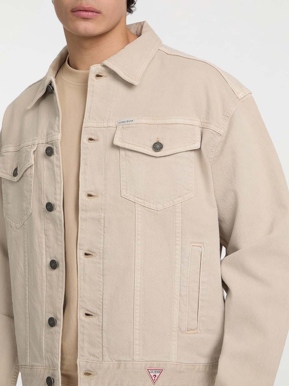 Oversized Denim Trucker Jacket - Guess