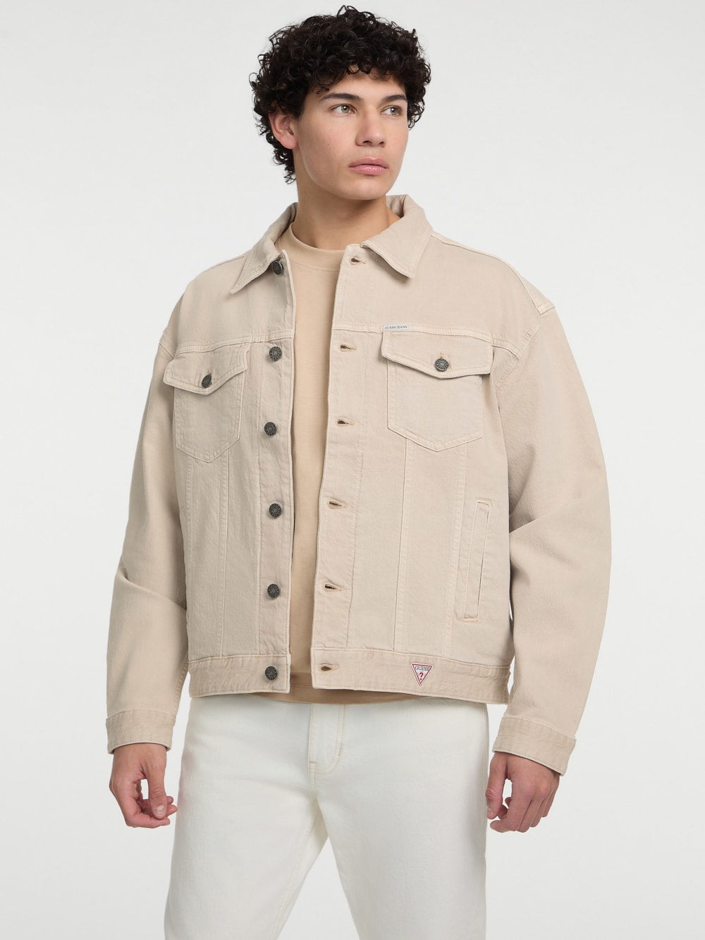Oversized Denim Trucker Jacket - Guess