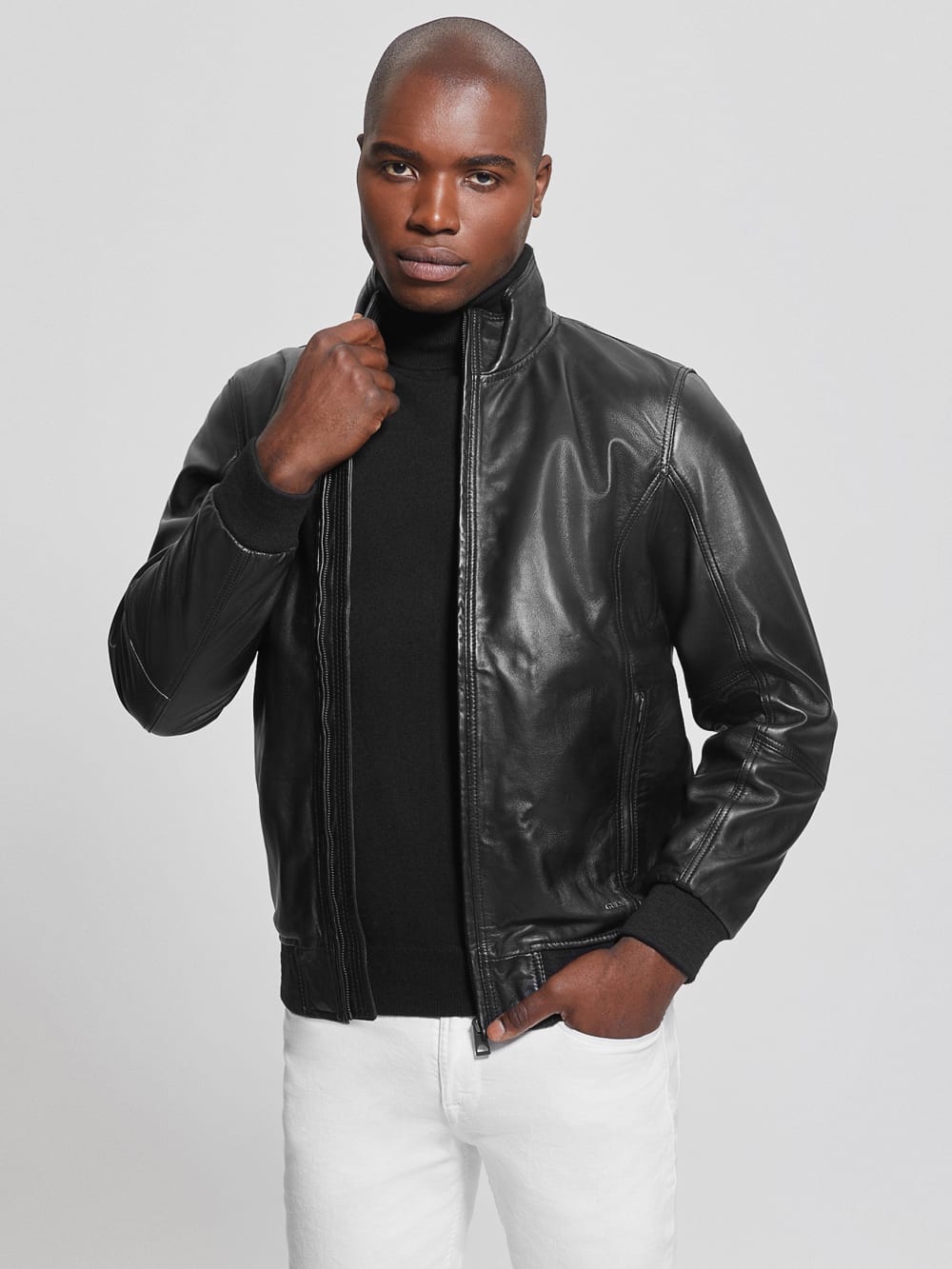 Soft Leather Jacket - Guess