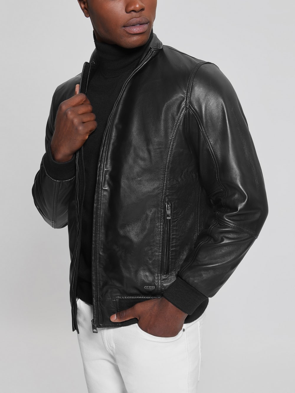 Soft Leather Jacket - Guess