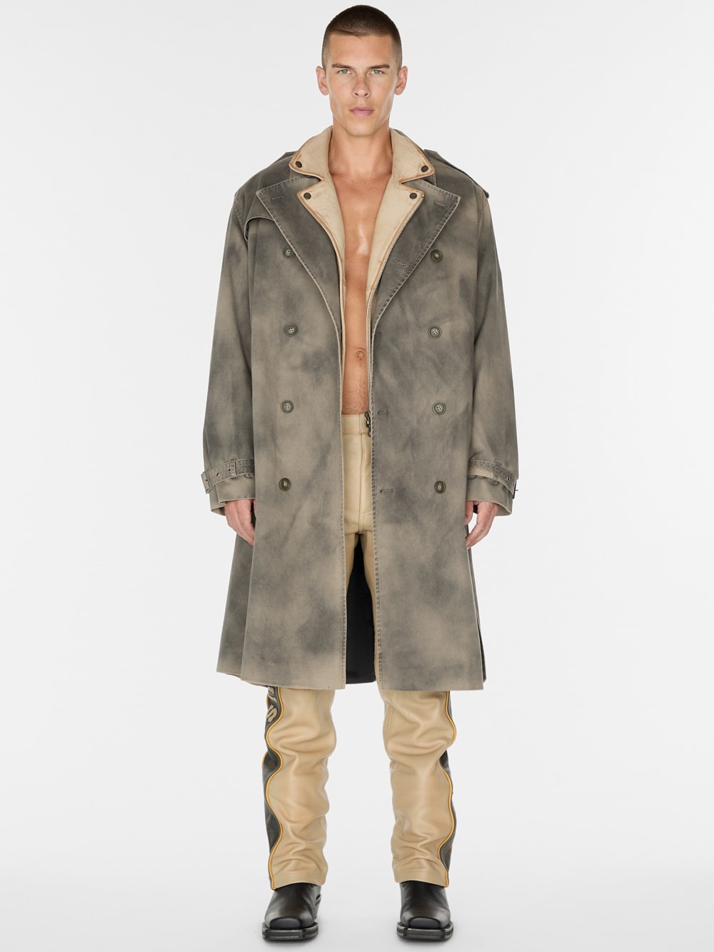 woven trench coat - Guess