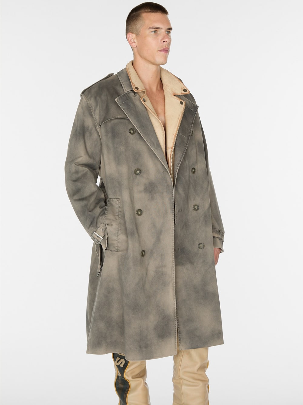 woven trench coat - Guess