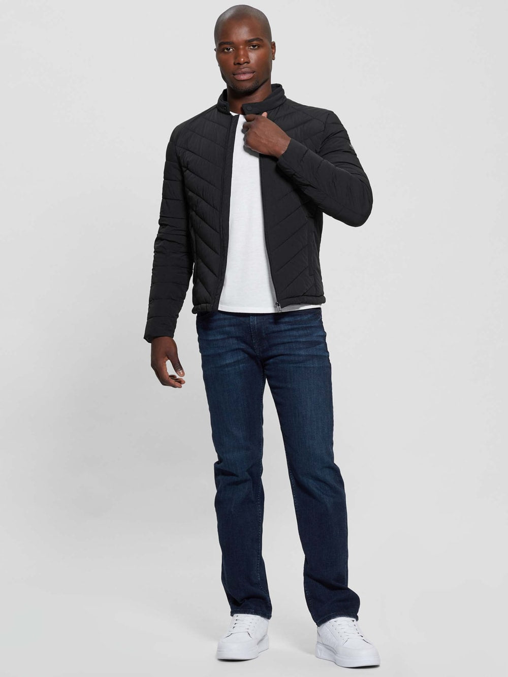 Eco Stretch Nylon Padded Jacket - Guess