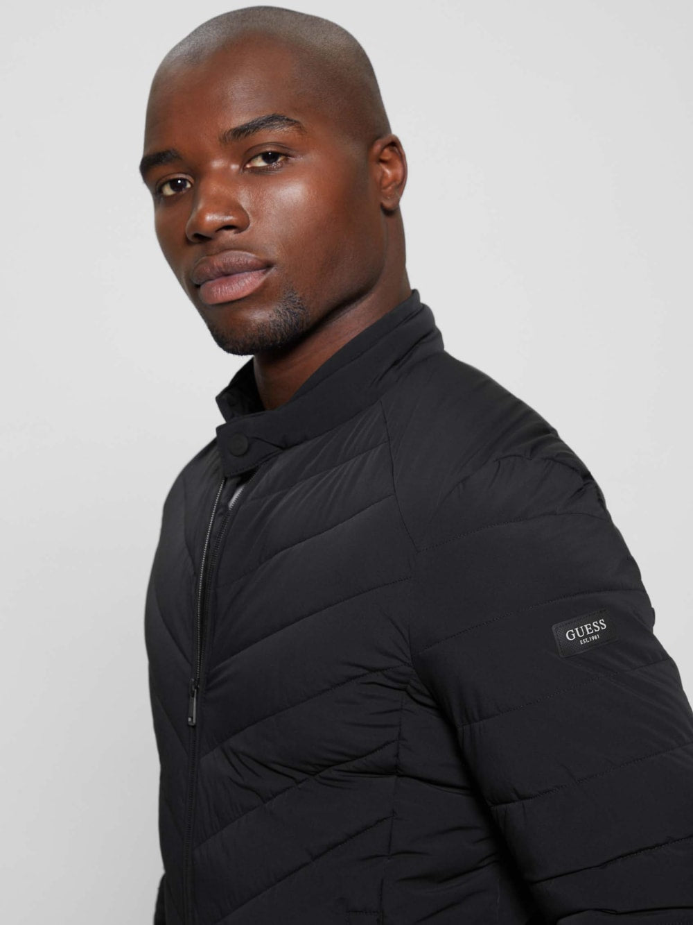 Eco Stretch Nylon Padded Jacket - Guess