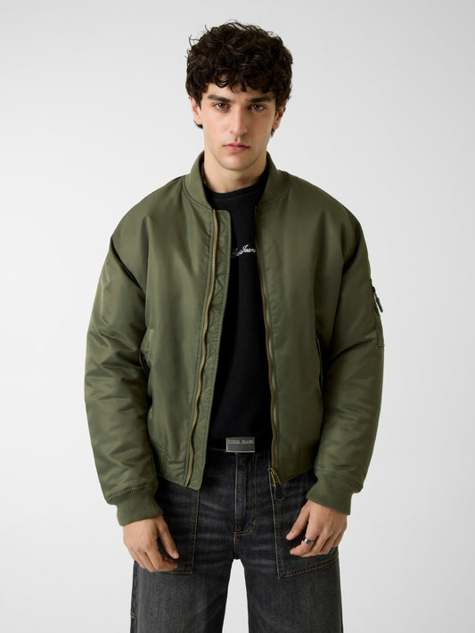 Nylon Flight Jacket - Guess