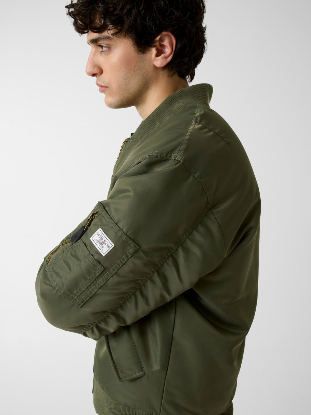 Nylon Flight Jacket - Guess