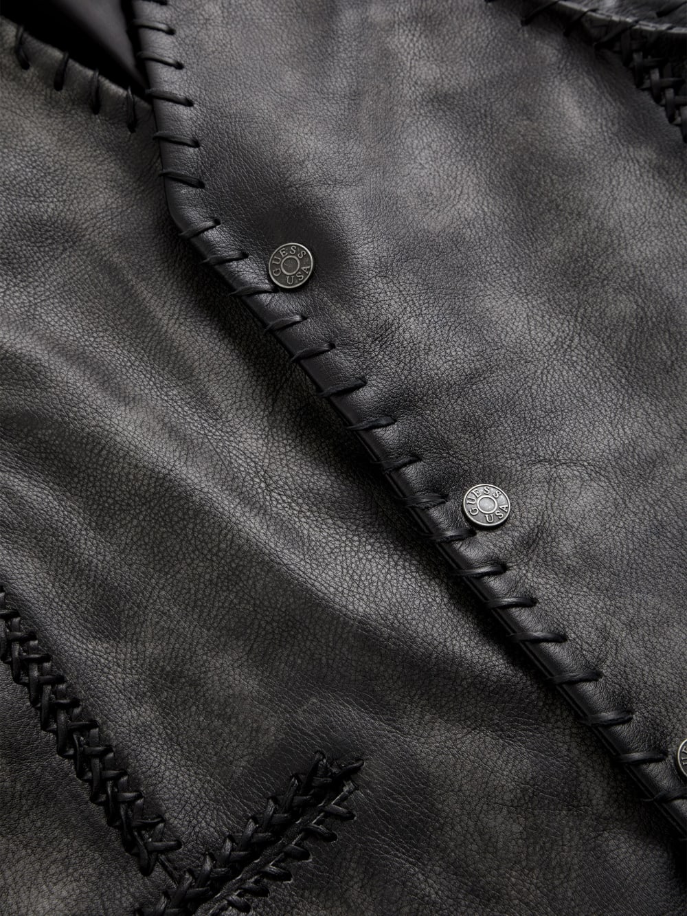 leather vest - Guess