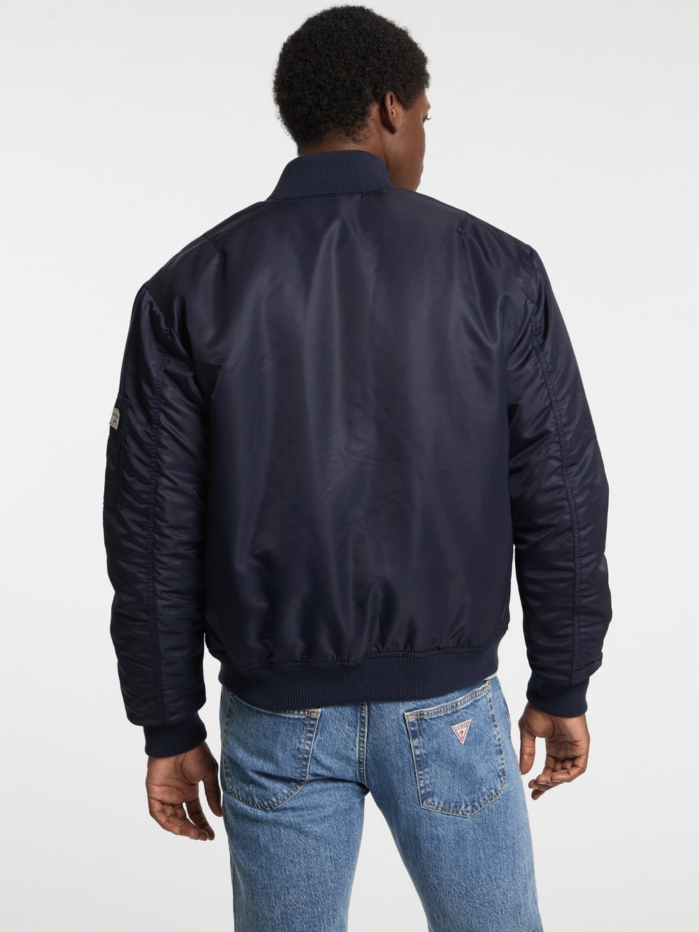 Nylon Flight Jacket - Guess