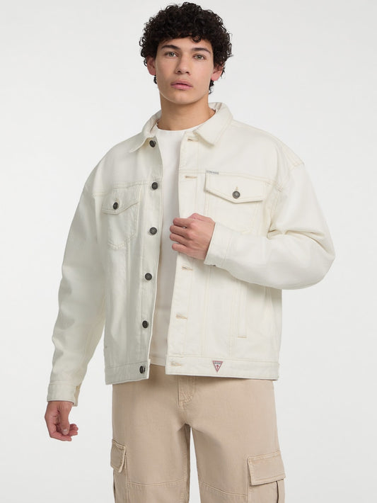 Oversized Denim Trucker Jacket - Guess