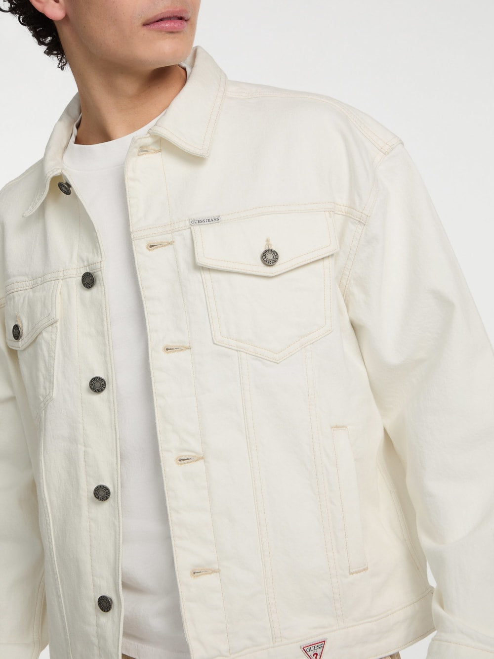 Oversized Denim Trucker Jacket - Guess