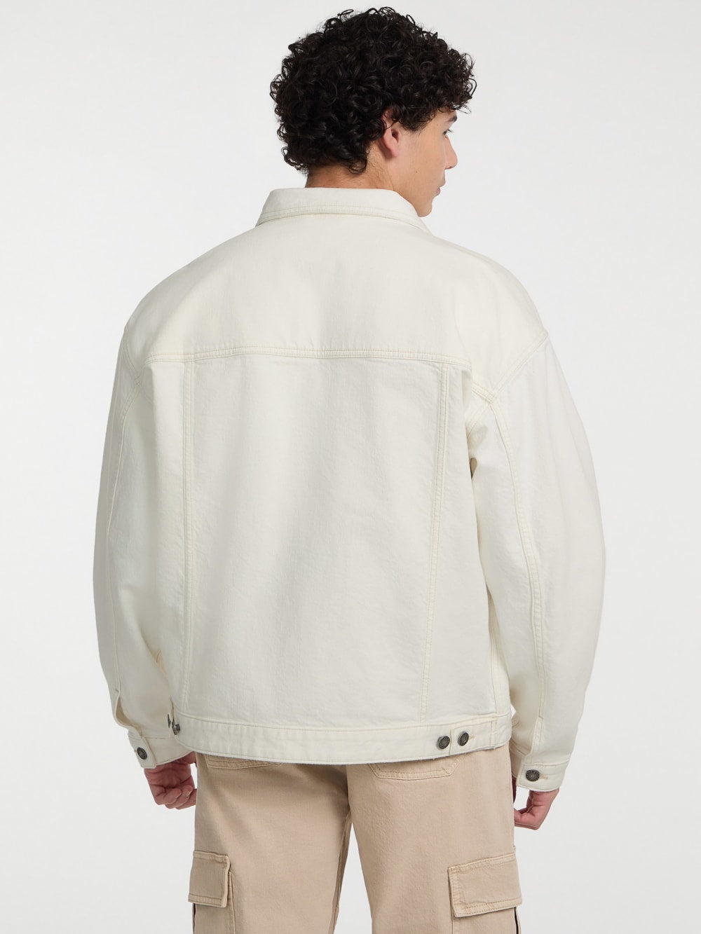 Oversized Denim Trucker Jacket - Guess