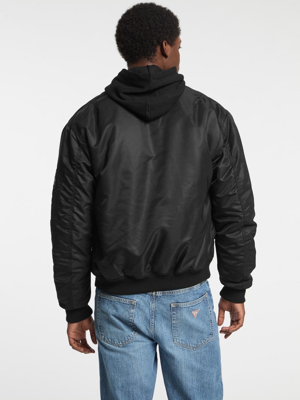 Nylon Flight Jacket - Guess