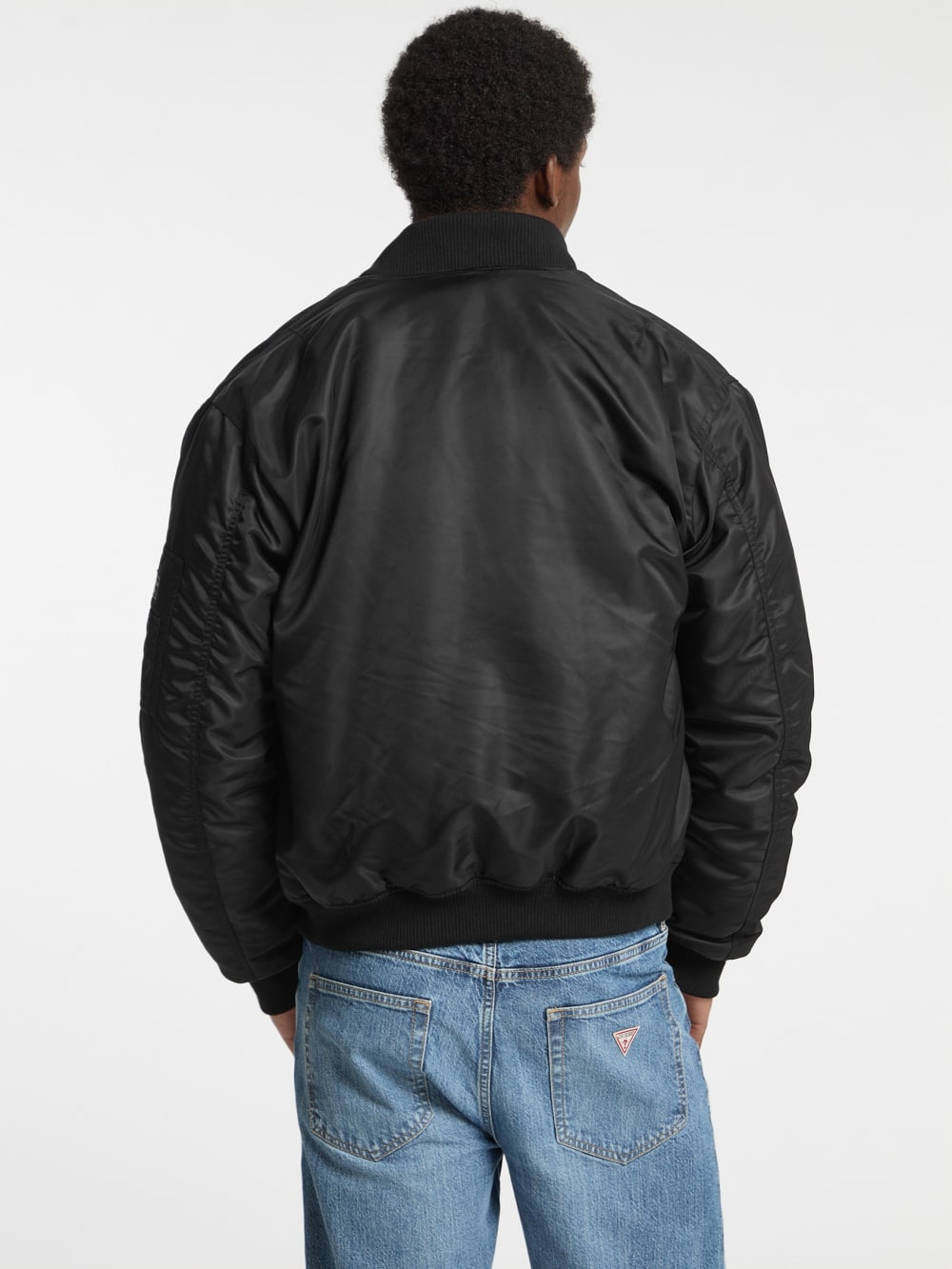 Nylon Flight Jacket - Guess