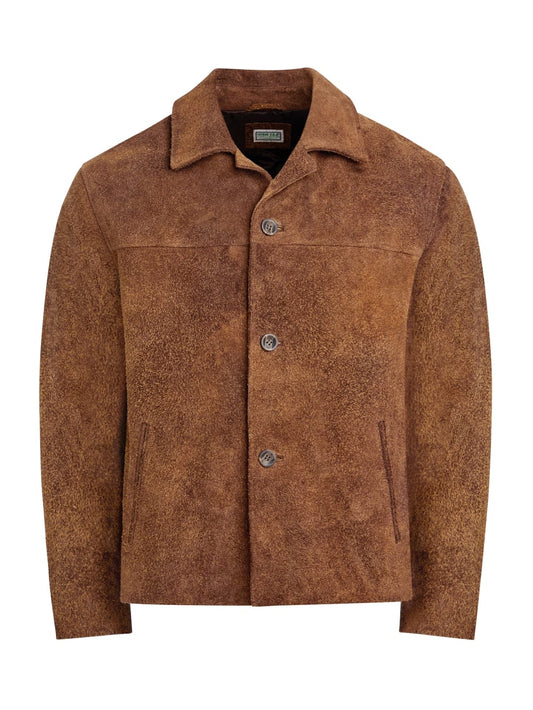 peeling leather coat - Guess