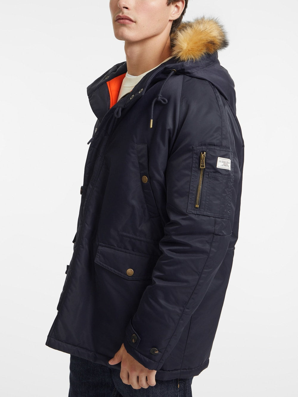 Hooded Nylon Parka - Guess