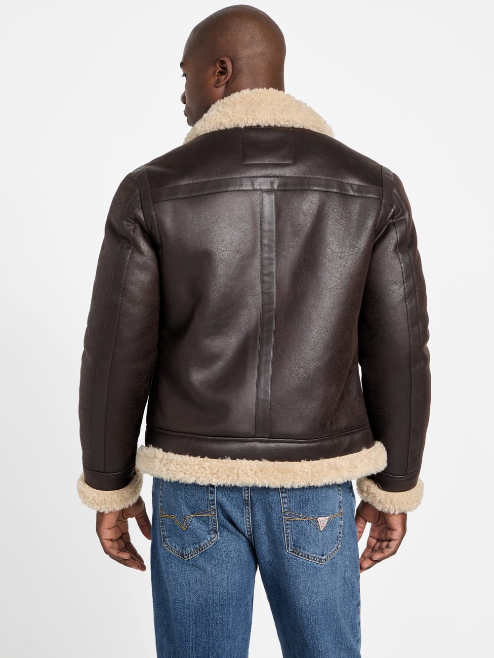 Aviator Shearling Jacket - Guess