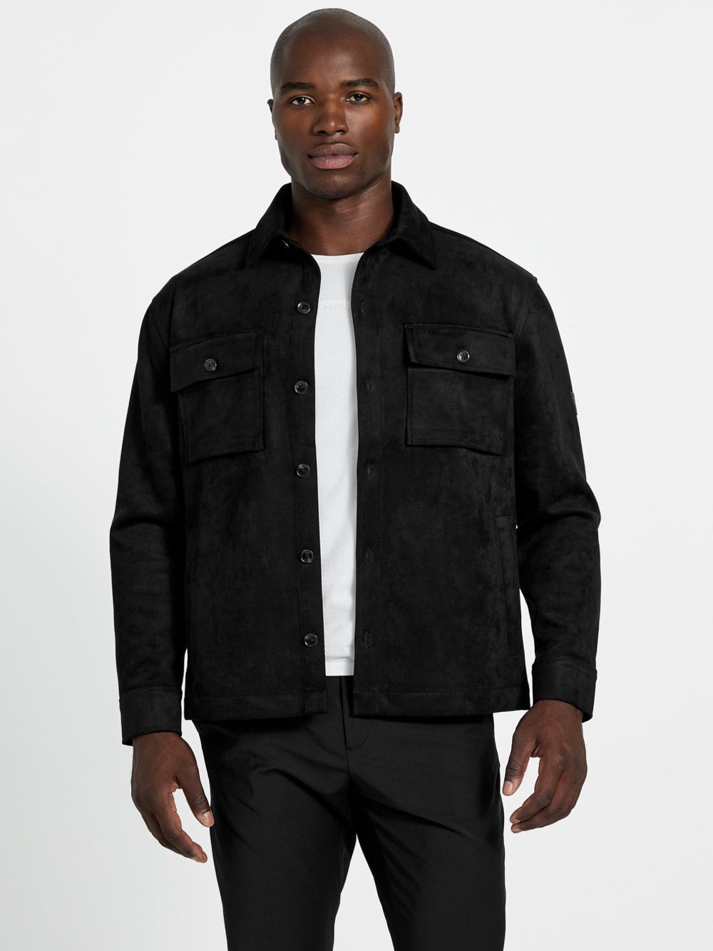 Faux suede overshirt - Guess