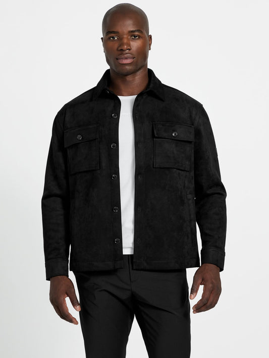 Faux suede overshirt - Guess