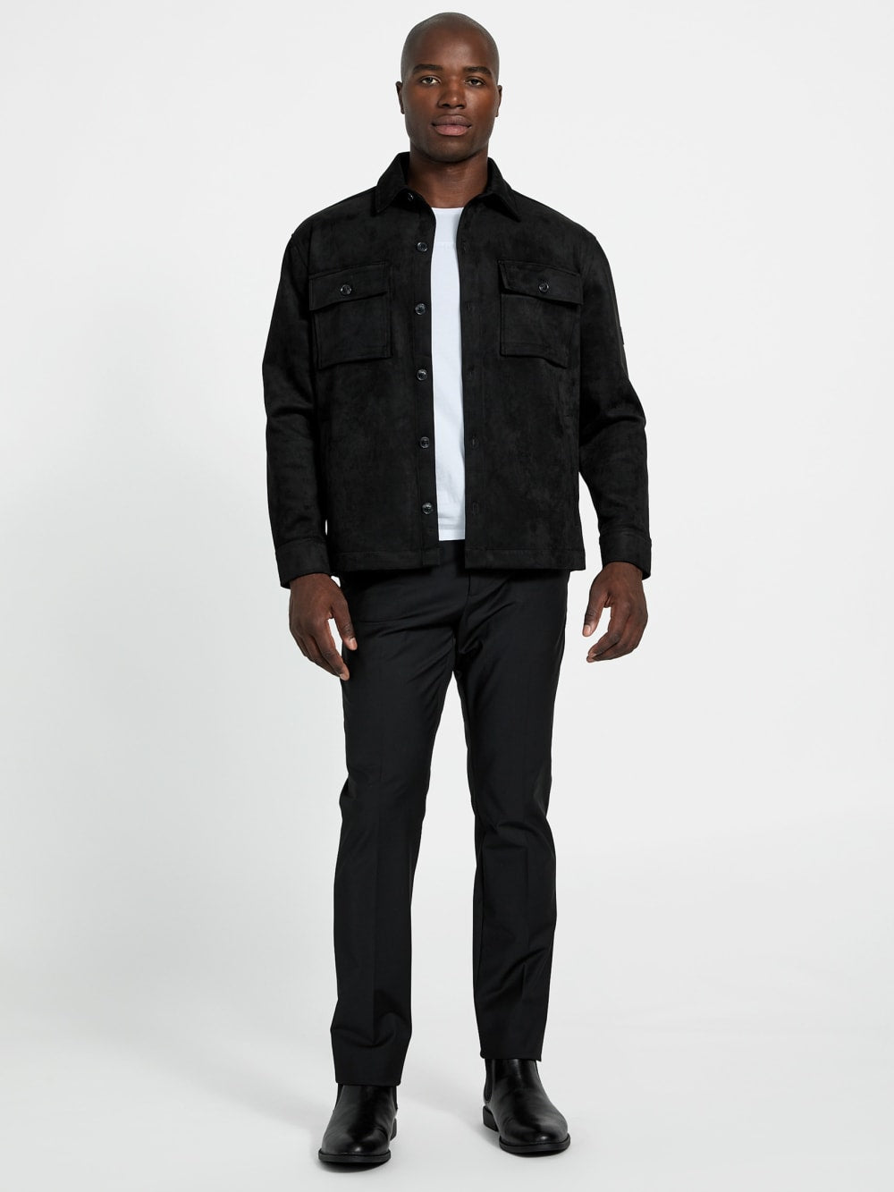 Faux suede overshirt - Guess