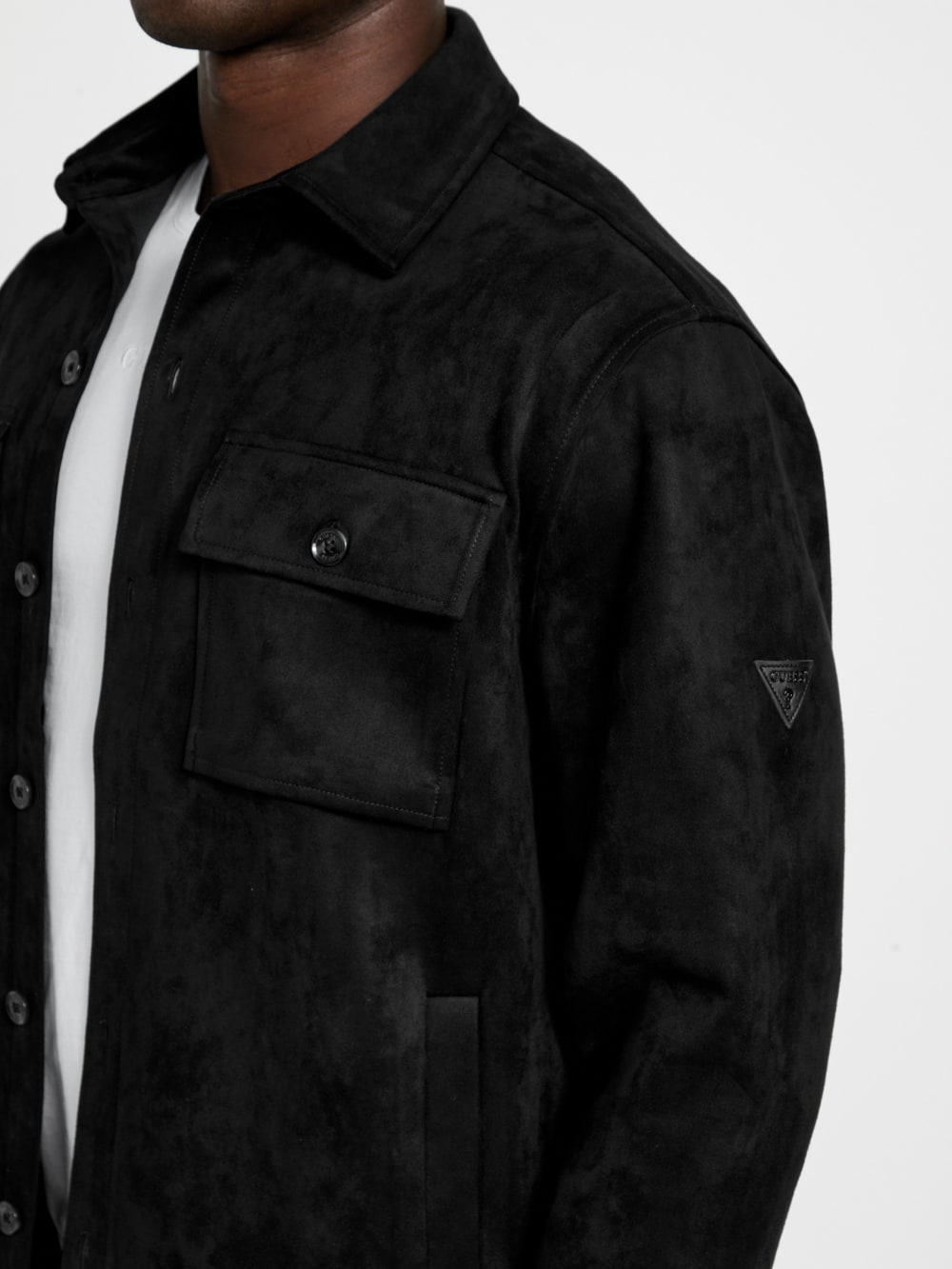 Faux suede overshirt - Guess