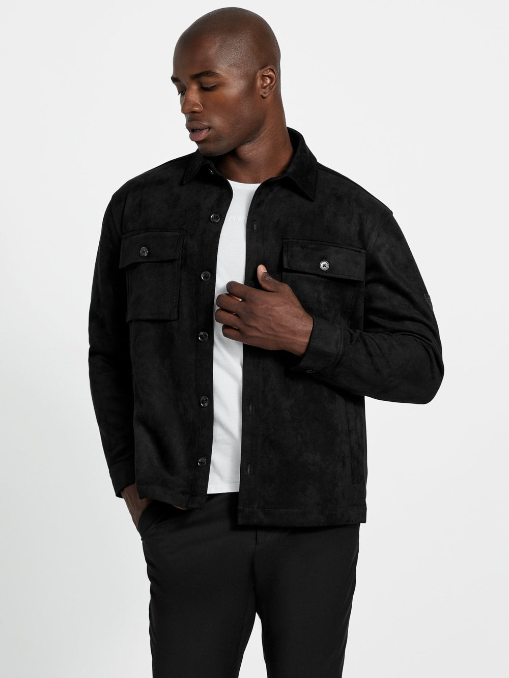 Faux suede overshirt - Guess