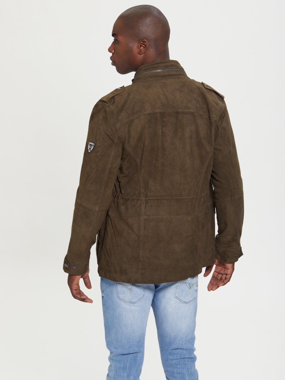 Suede Utility Jacket - Guess