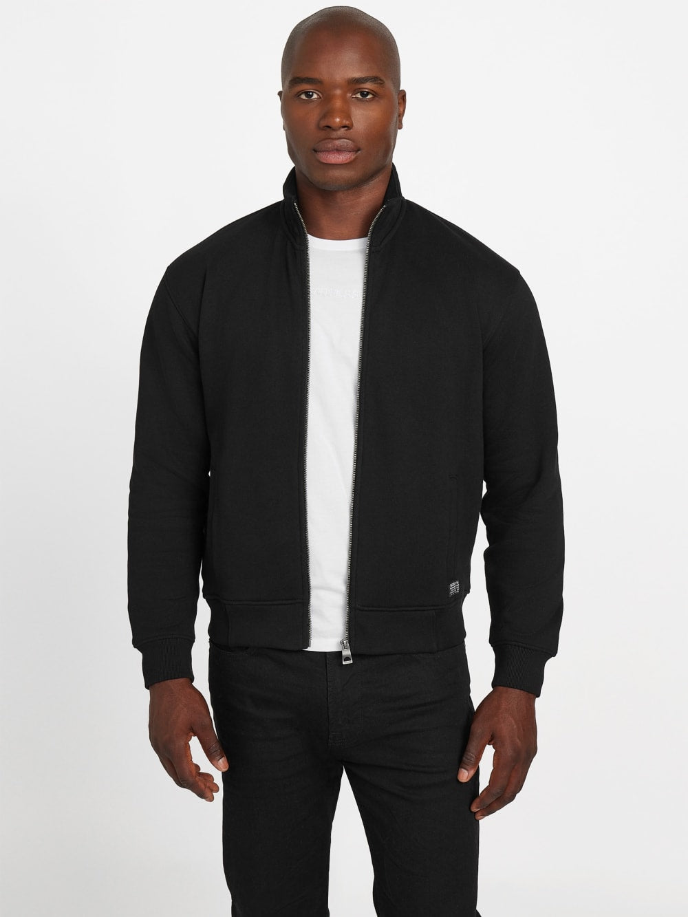 Eco 1981 Label Mock Neck Jacket - Guess