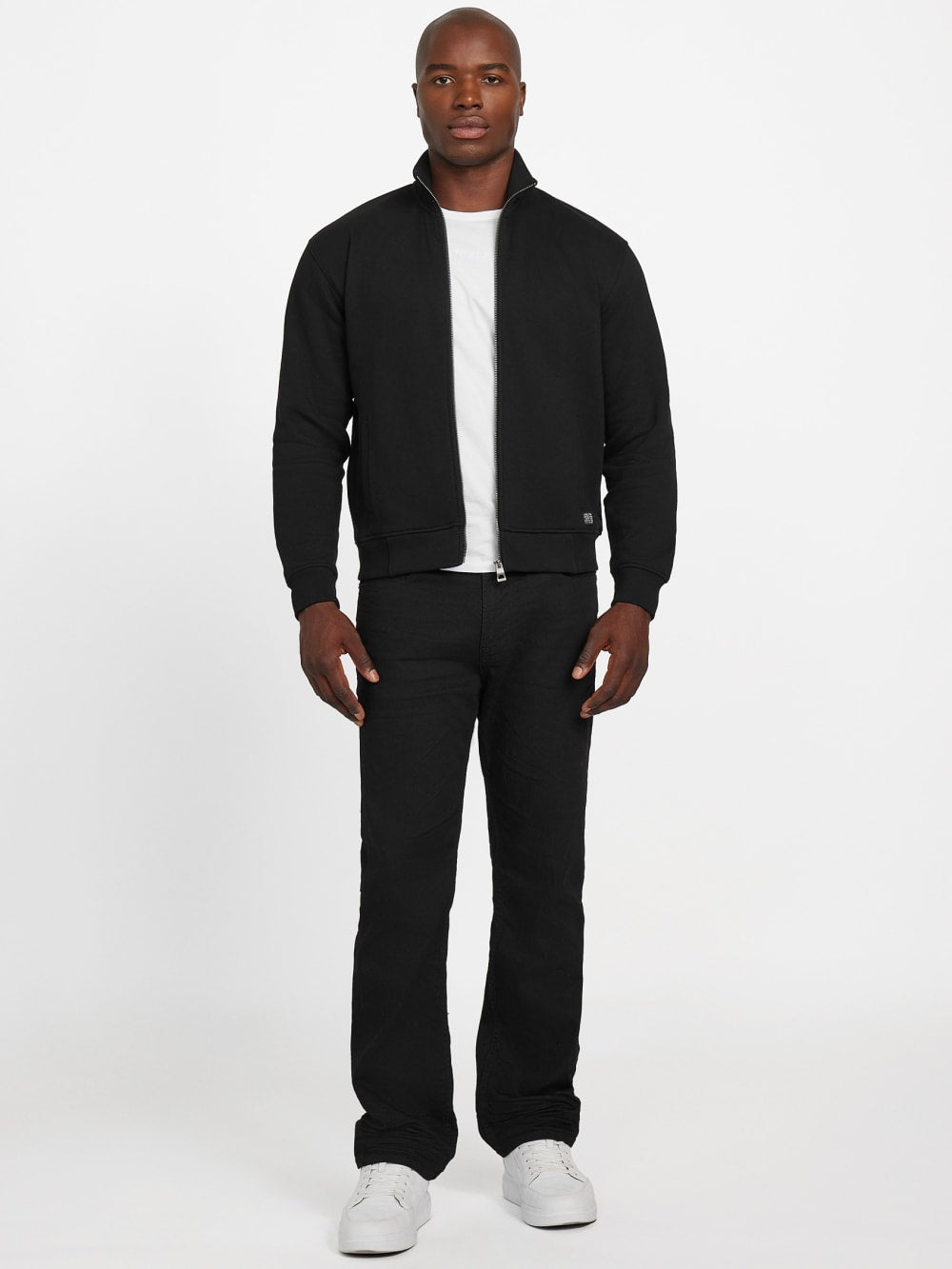 Eco 1981 Label Mock Neck Jacket - Guess