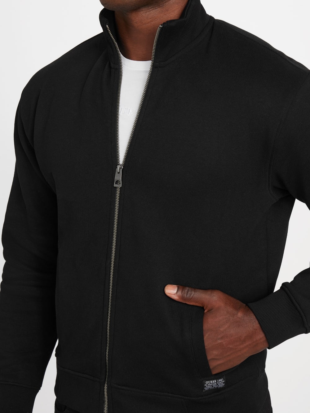 Eco 1981 Label Mock Neck Jacket - Guess