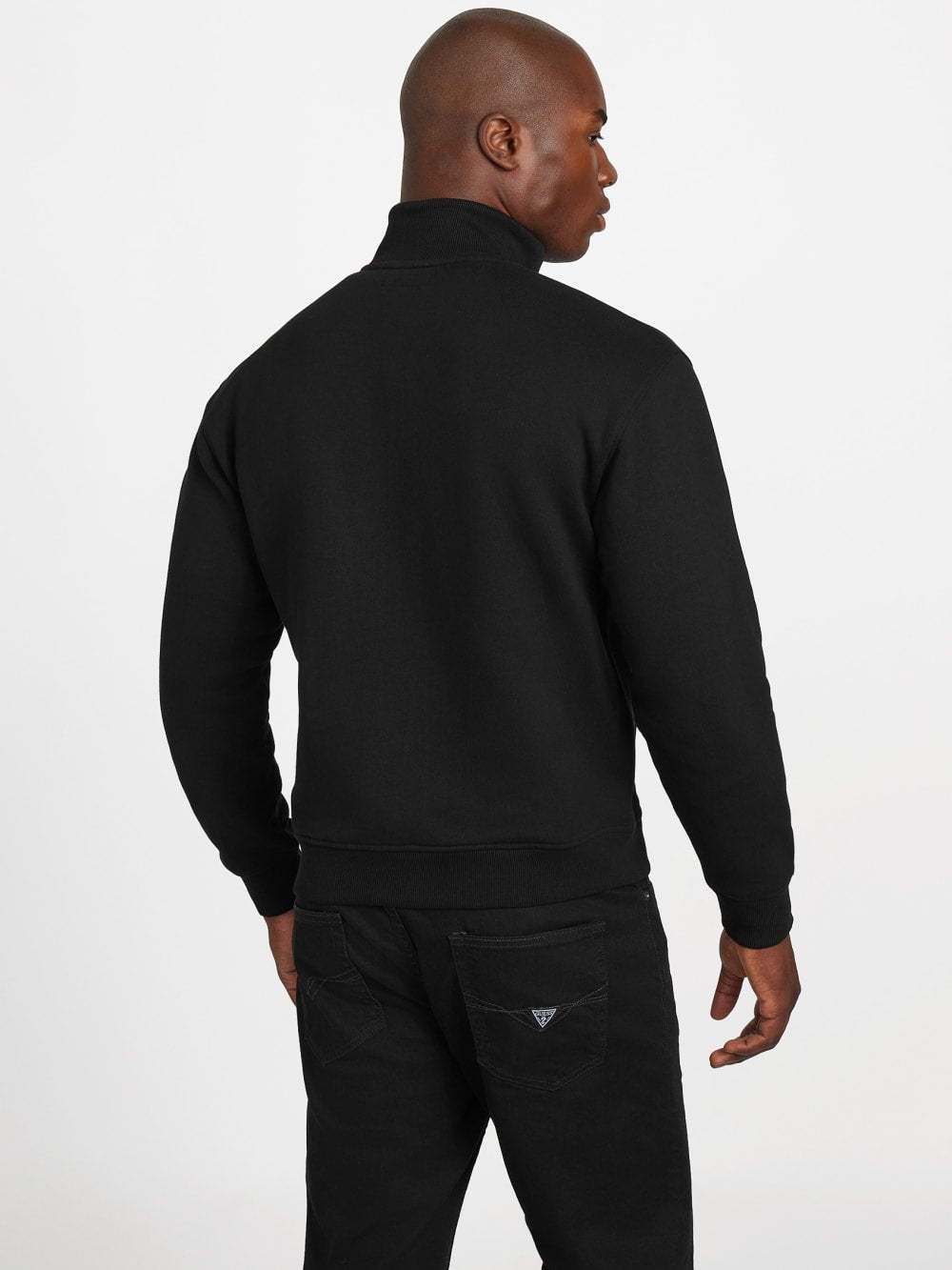 Eco 1981 Label Mock Neck Jacket - Guess