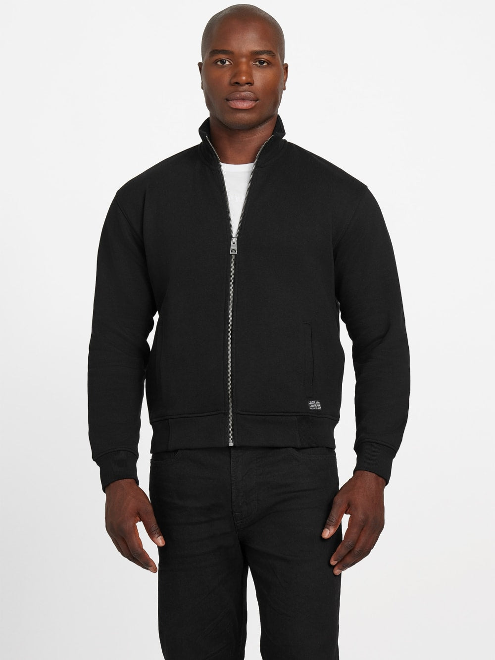 Eco 1981 Label Mock Neck Jacket - Guess