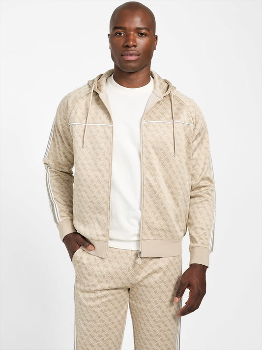 Eco Parimo Jacquard Full-Zip Hoodie - Guess