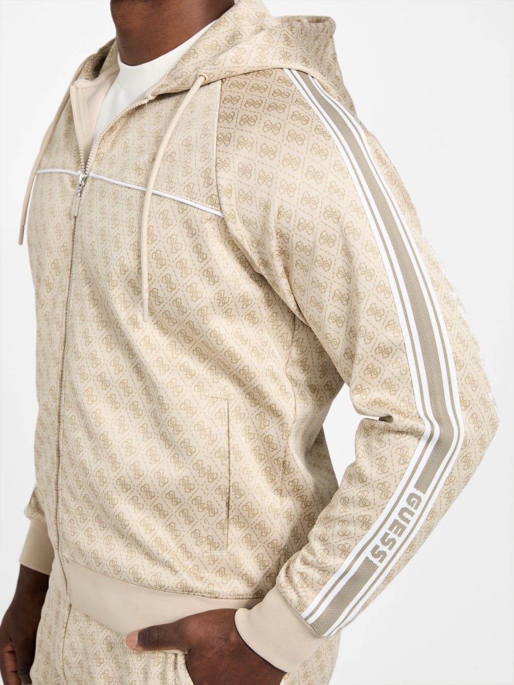 Eco Parimo Jacquard Full-Zip Hoodie - Guess