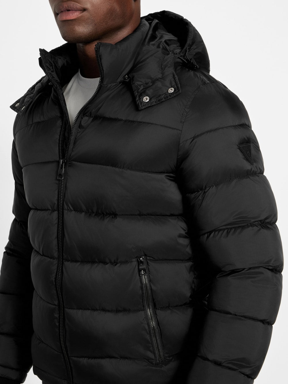 Glacier Matte Nylon Puffer Jacket - Guess