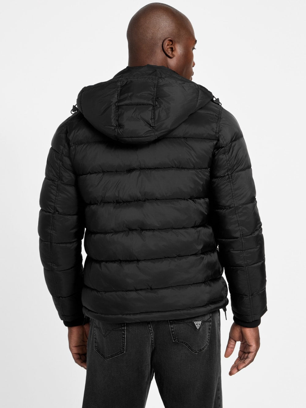 Glacier Matte Nylon Puffer Jacket - Guess