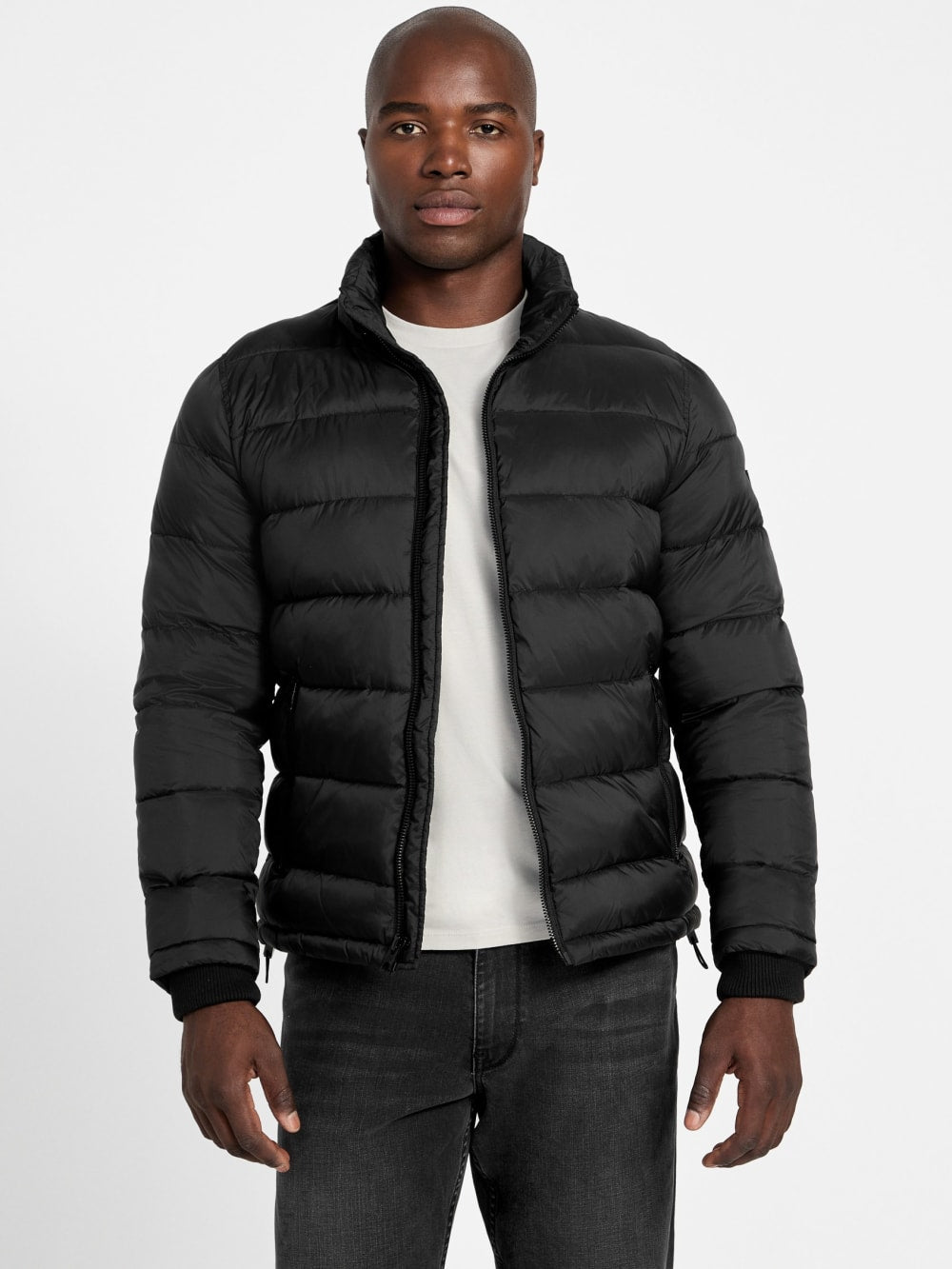 Glacier Matte Nylon Puffer Jacket - Guess