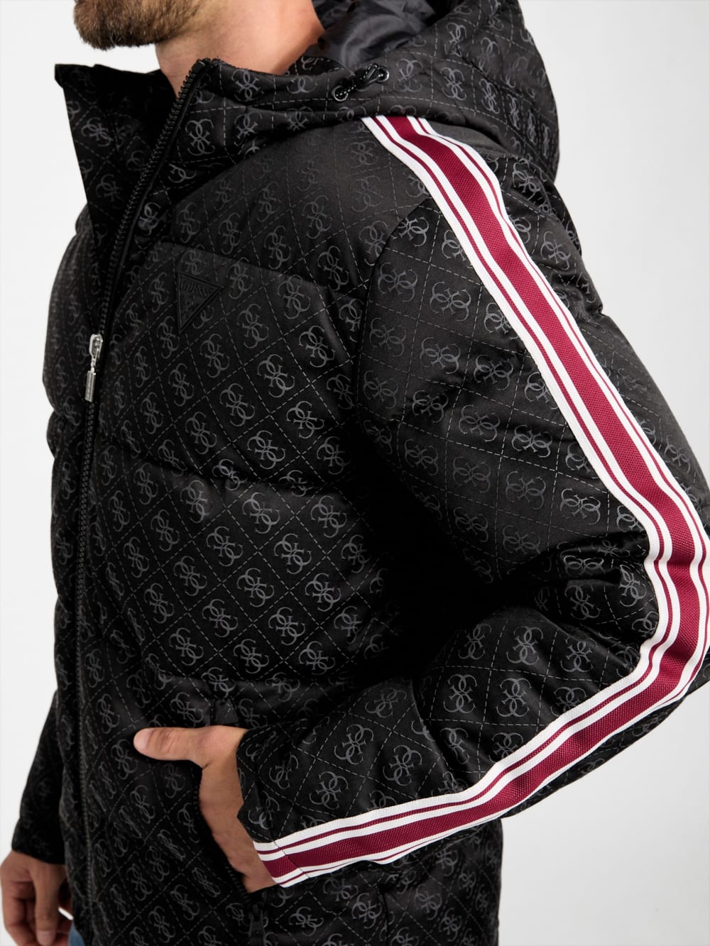 Eco Fusco Hooded Padded Jacket - Guess