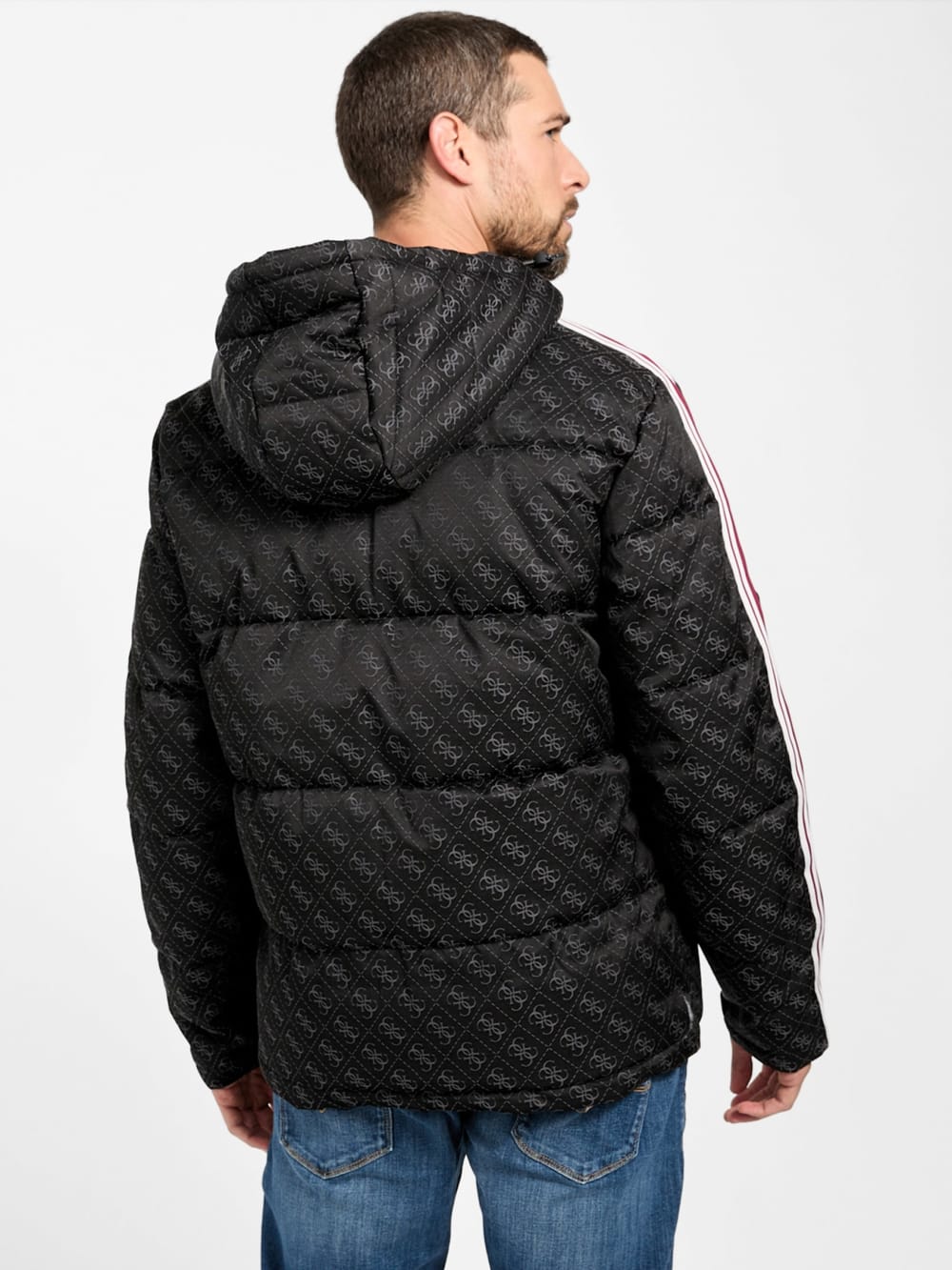 Eco Fusco Hooded Padded Jacket - Guess