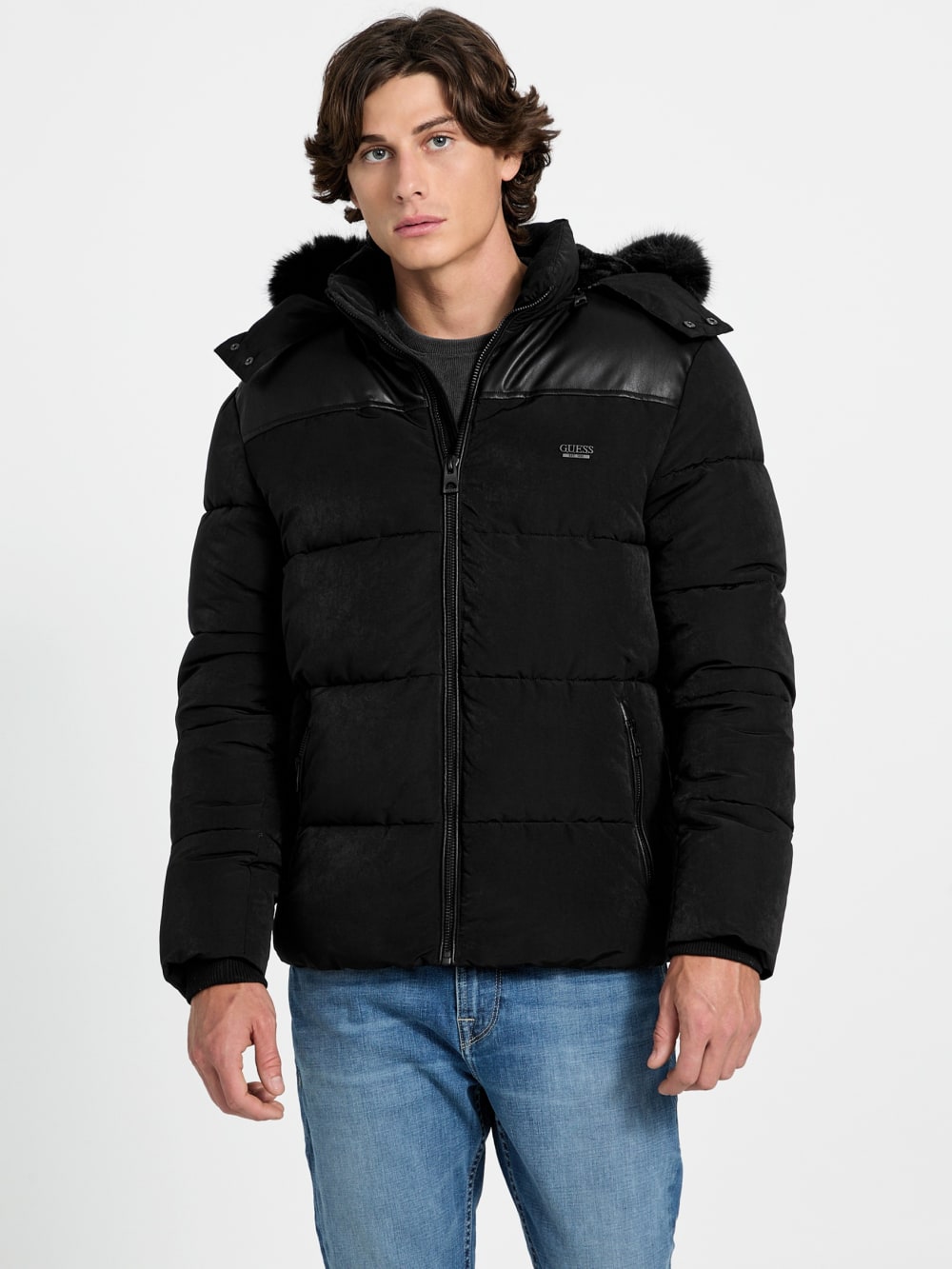 Hooded puffer jacket - Guess