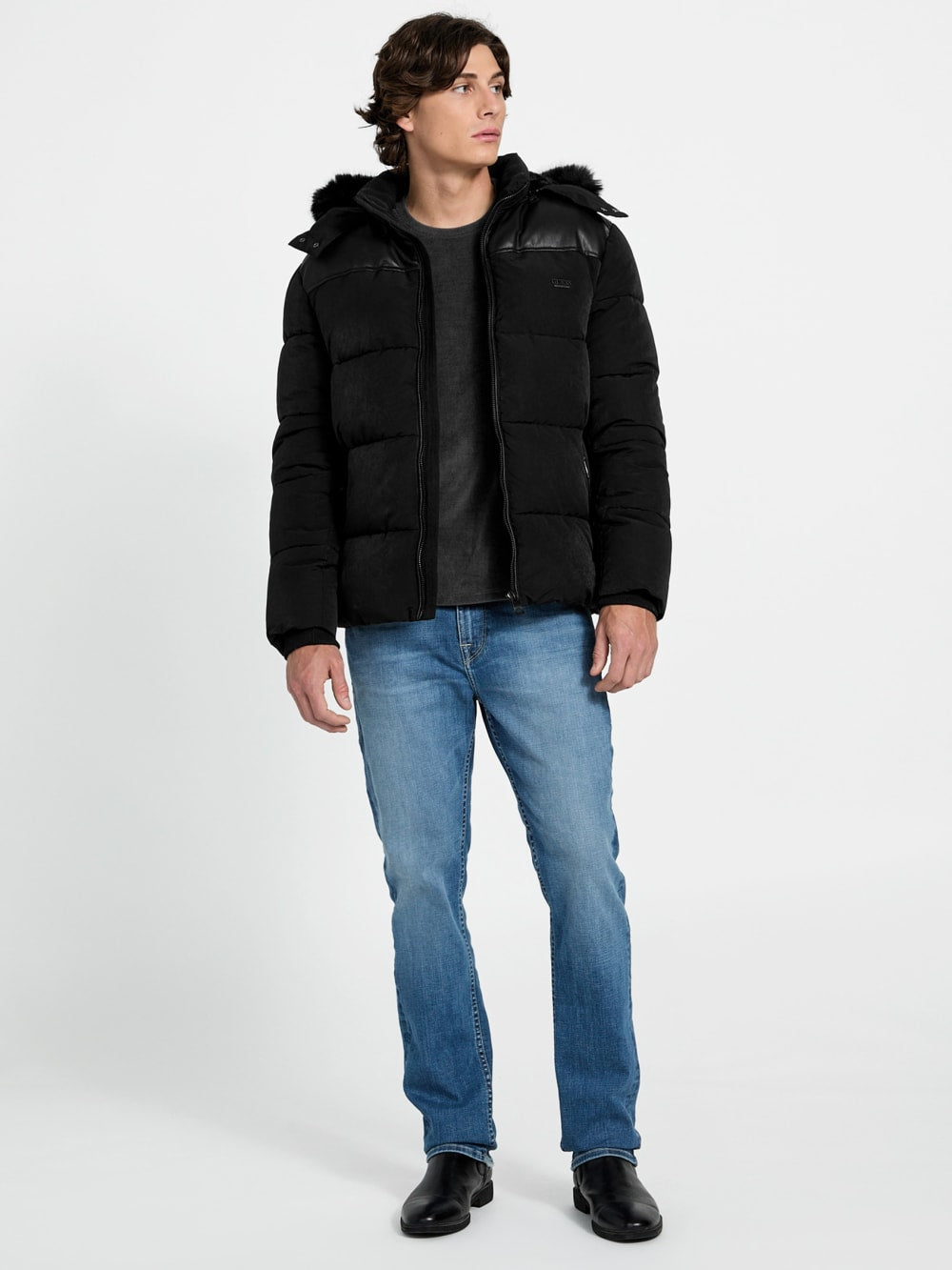Hooded puffer jacket - Guess