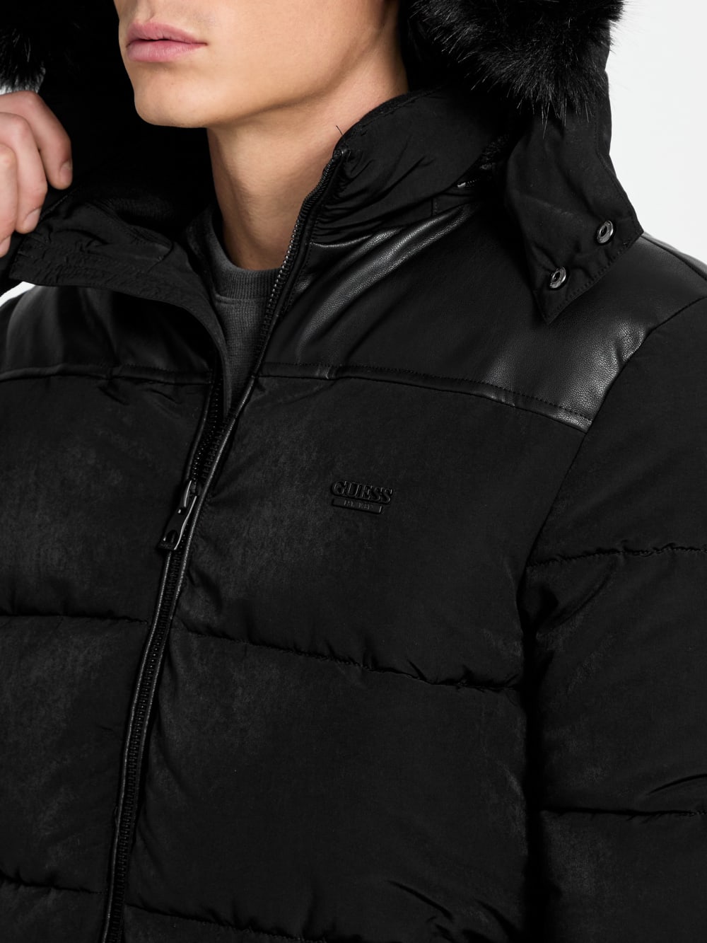 Hooded puffer jacket - Guess