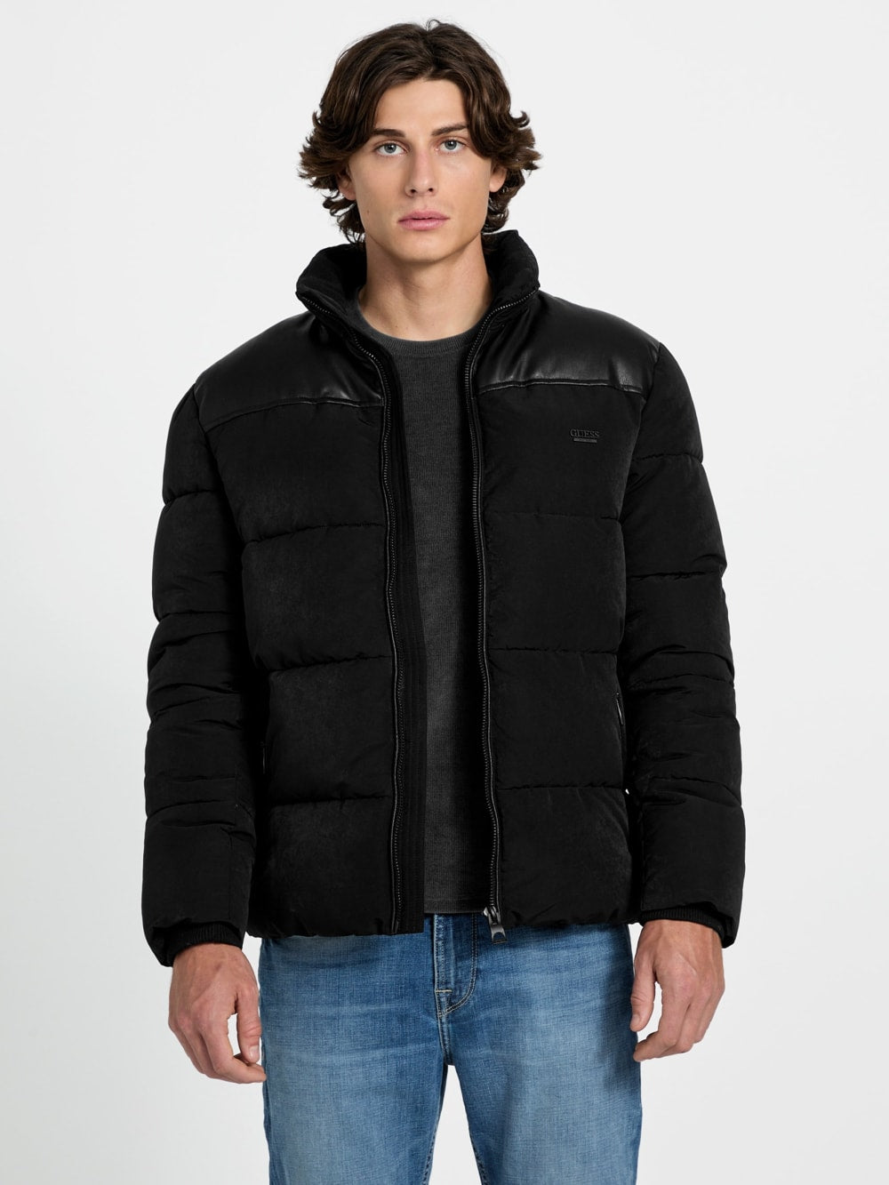 Hooded puffer jacket - Guess