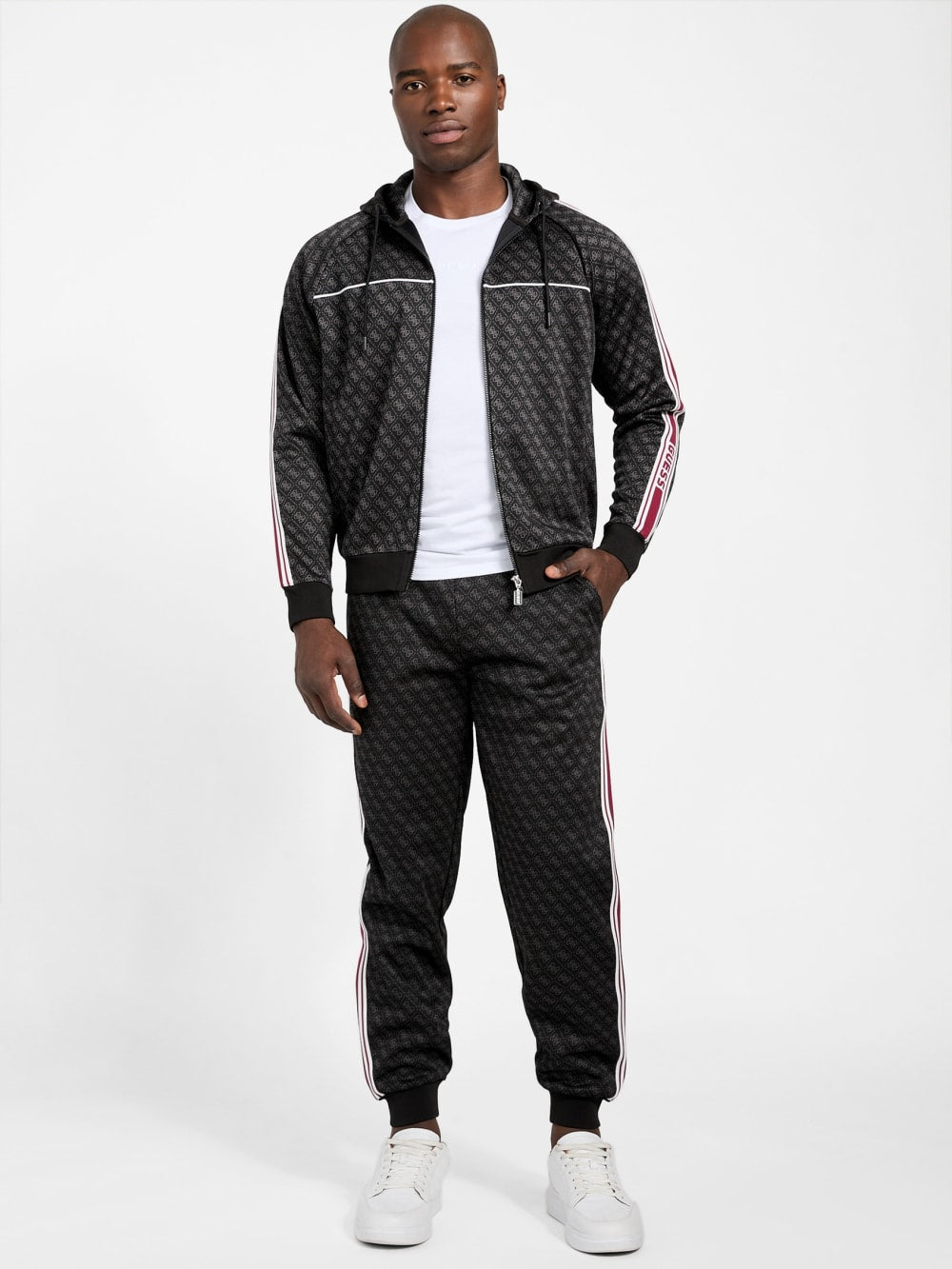 Eco Parimo Jacquard Full-Zip Hoodie - Guess
