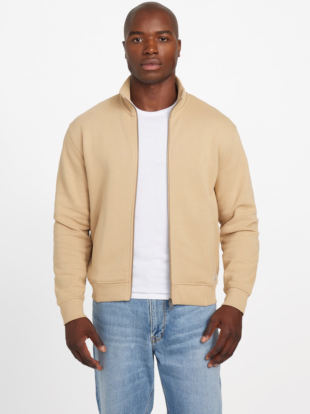 Eco 1981 Label Mock Neck Jacket - Guess
