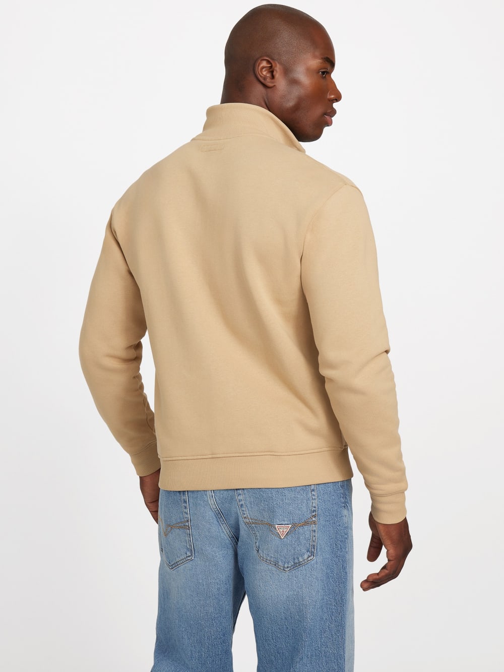 Eco 1981 Label Mock Neck Jacket - Guess